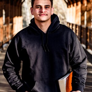 Sudadera con capucha y versículo bíblico "Jesús es el Señor" (Romanos 10:9) para hombre imagen 2