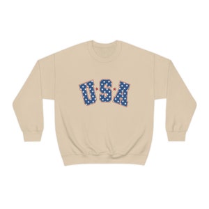 Women's USA sweatshirt 4th of July God Bless America sweatshirt women's Patriotic apparel Christian sweatshirt Fourth of July crewneck image 6
