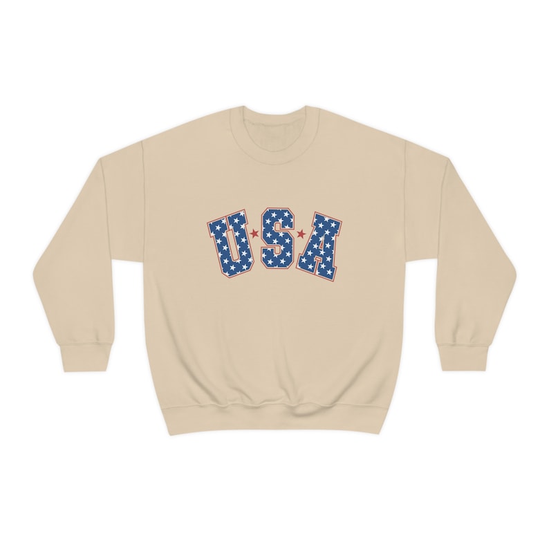 Women's USA sweatshirt 4th of July God Bless America sweatshirt women's Patriotic apparel Christian sweatshirt Fourth of July crewneck image 6