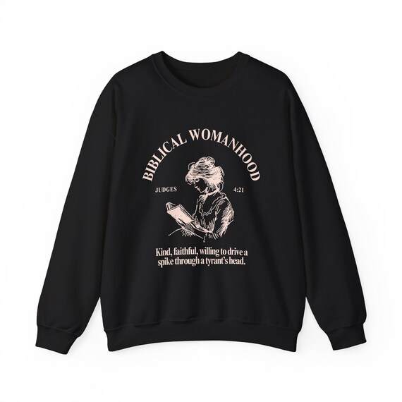 Biblical Womanhood Sweatshirt for Her Women Religious Crewneck