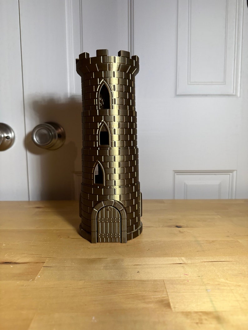 3d Printed Collapsing Dice Tower Etsy