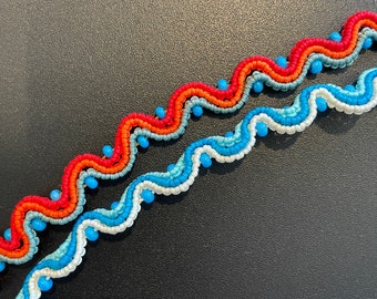 Wave - Bracelet noué en fil de nylon