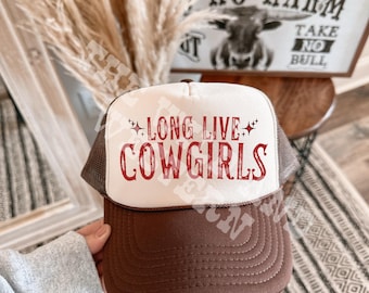 Lang leve Cowgirls Trucker Hat rodeo-concertboerderij