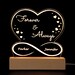 Personalized Engraved Acrylic Light up Sign Infinity Heart Custom LED ...