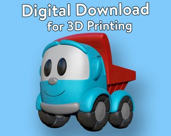 Figurine jouet Léo le camion imprimée en 3D à télécharger