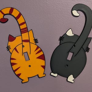 Cat Butt Light Switch Covers, 3D Printed