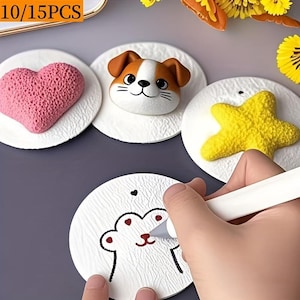 Kit de arte de espuma 3D DIY, manualidades de papel expansible, cartón redondo 3D, actividad de dibujo creativo para niños y adultos