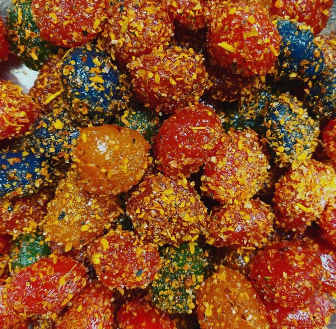 Homemade Spicy Chamoy Fruit Gushers Dulces Enchilados Etsy
