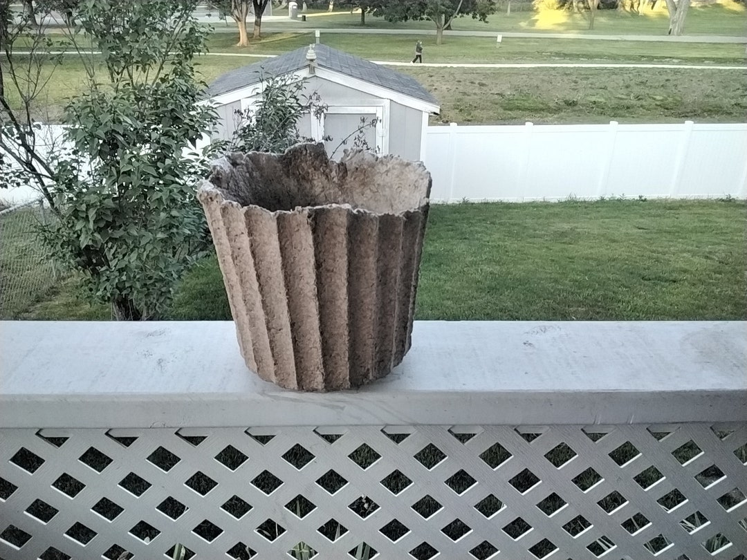 Paper Mache Flower Pot Etsy