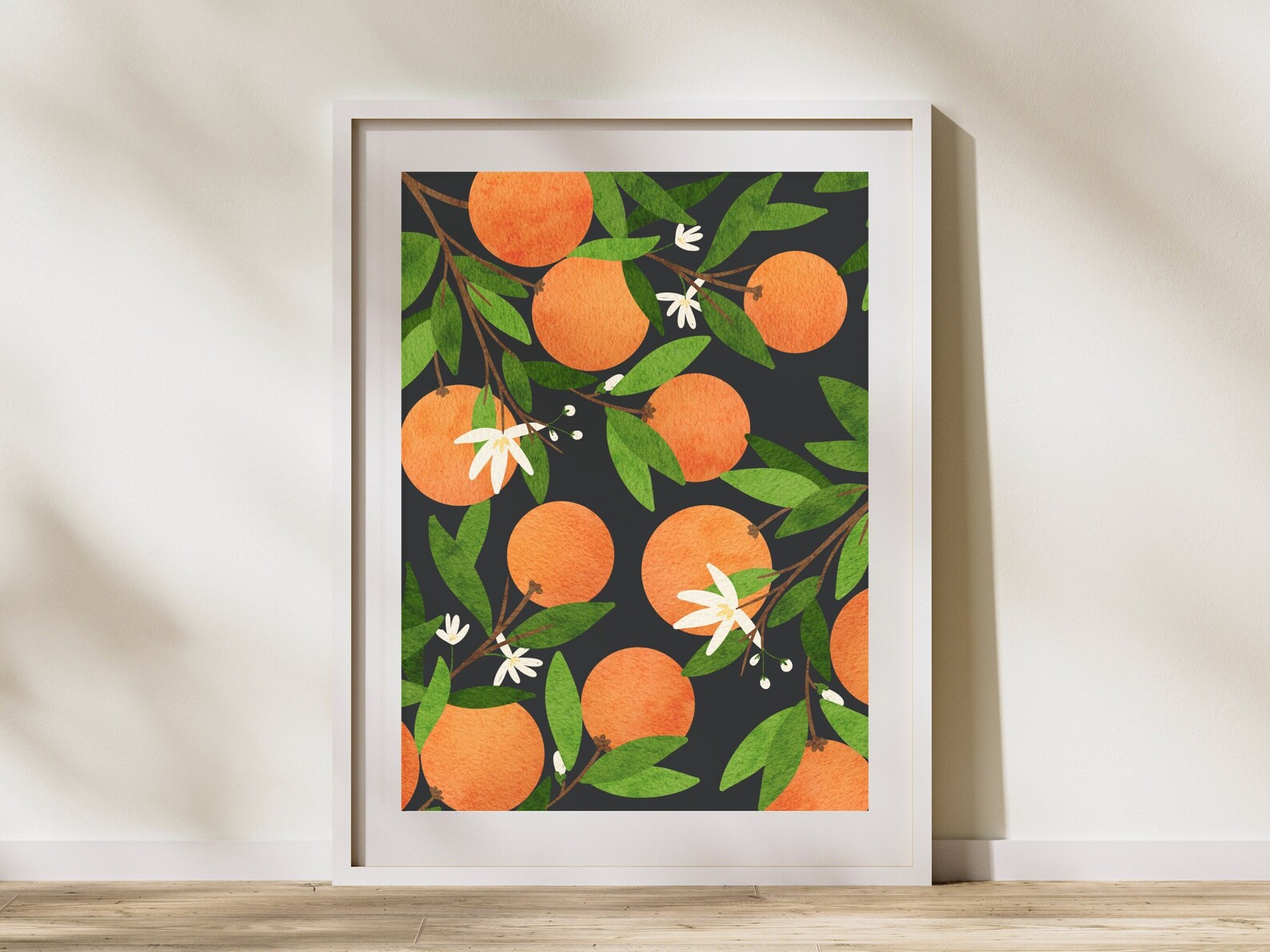 Oranges Wall Art Botanical Print Fruit Wall Art Digital Etsy