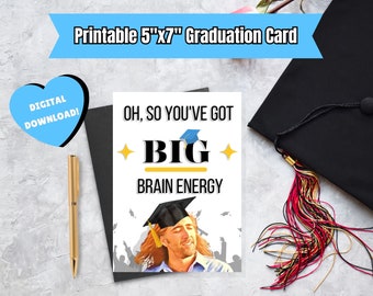 Printable Funny Nicolas Cage Graduation Card *DIGITAL*