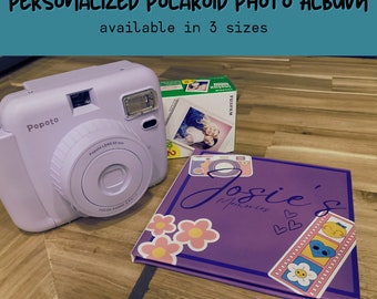 Personalized Polaroid Photo Album | Gift for Teen | Custom Scrapbook | Custom Guestbook | Bachelorette Party | Photo Booth Book