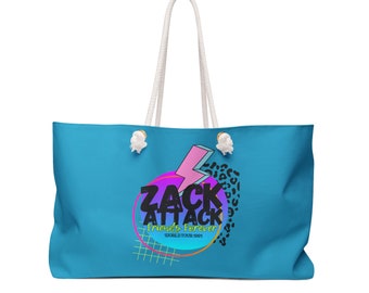 Bolsa de fin de semana divertida de comedia de los 90 / Zack Attack / Salvados por la campana / Amante de la televisión / Regalos para ella / Regalos para él / Regalos para mamá