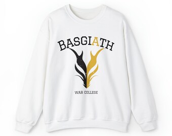 Sudadera de la universidad de guerra Basgiath / Cuarta Ala / Regalos para ella / Amante de los libros / Regalos para él / Regalos para los amantes de los libros