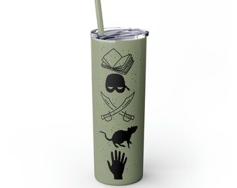 Regalo de novia princesa / Regalos divertidos / Taza divertida / Regalos para él / Regalos para amantes de los libros / Vaso flaco con paja, 20 oz