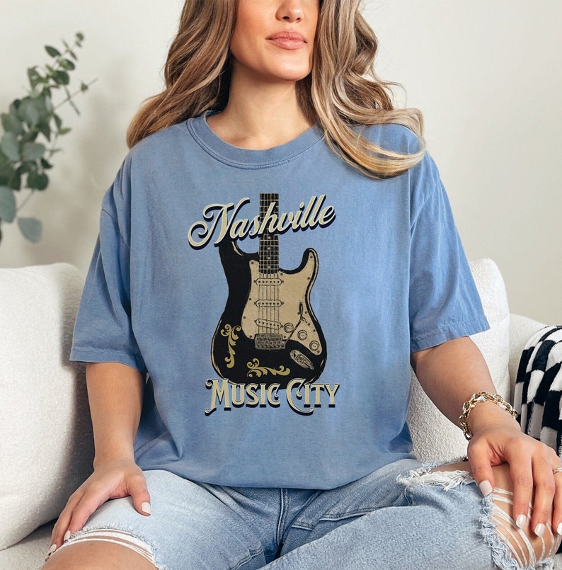 Nashvlle Musc Cty Graphc Tee Country Musc T Shrt - Etsy