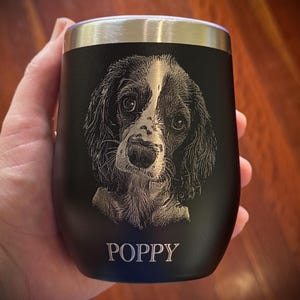 Your Pet on a Keep Cup - Photorealistic Laser Engraved