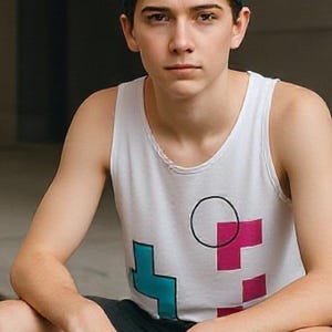 Mens Singlet Athletic Wear Men&#39;s Tank Top, Vibrant Athletic Shirt, Casual Summer Workout Tank for Guys