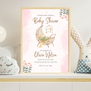 Pink Baby Shower Printable Planner