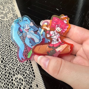 Hatsune Miku and Kasane Teto Acrylic Keychains [Vocaloid]