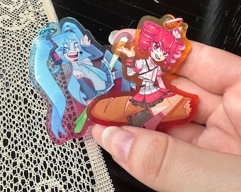 Hatsune Miku and Kasane Teto Acrylic Keychains [Vocaloid]