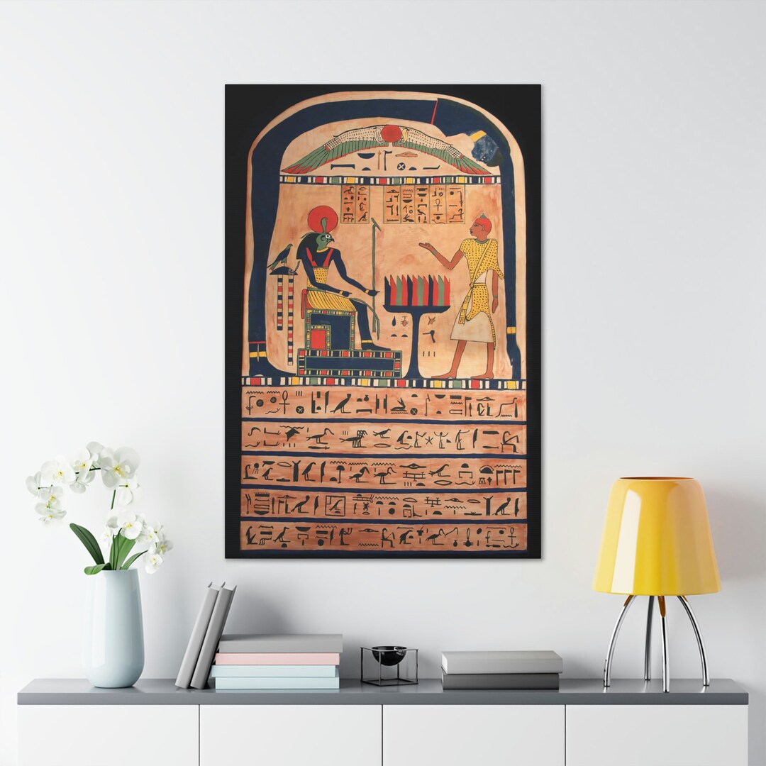 Wall Art Stele of Revealing Artistic Reproduction on Wrapped Canvas Etsy