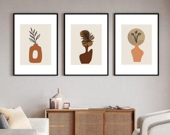 Floral Series Set of Three Printable Art Download | Printable Wall Decor | Printable Wall Art | Art Prints | Digital Print Download