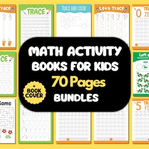 Preschool Math, Beginning Math, Counting, Learning to Add, Preschool, Kindergarten Worksheet, Addition, Preschool Worksheets, 70 Pages