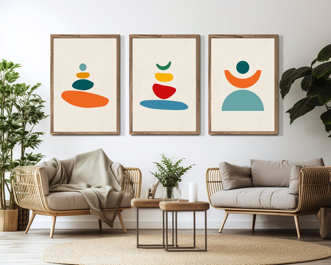 Bauhaus Set of 3, Bauhaus Poster Digital Art, Bauhaus Set of 3 Prints ...