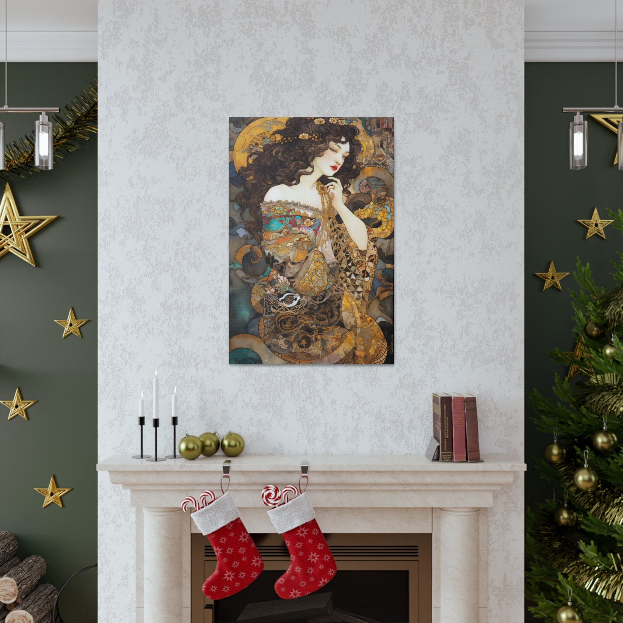 Gustav Klimt Portrait of a Woman Print Art Nouveau Wall Art Adele ...