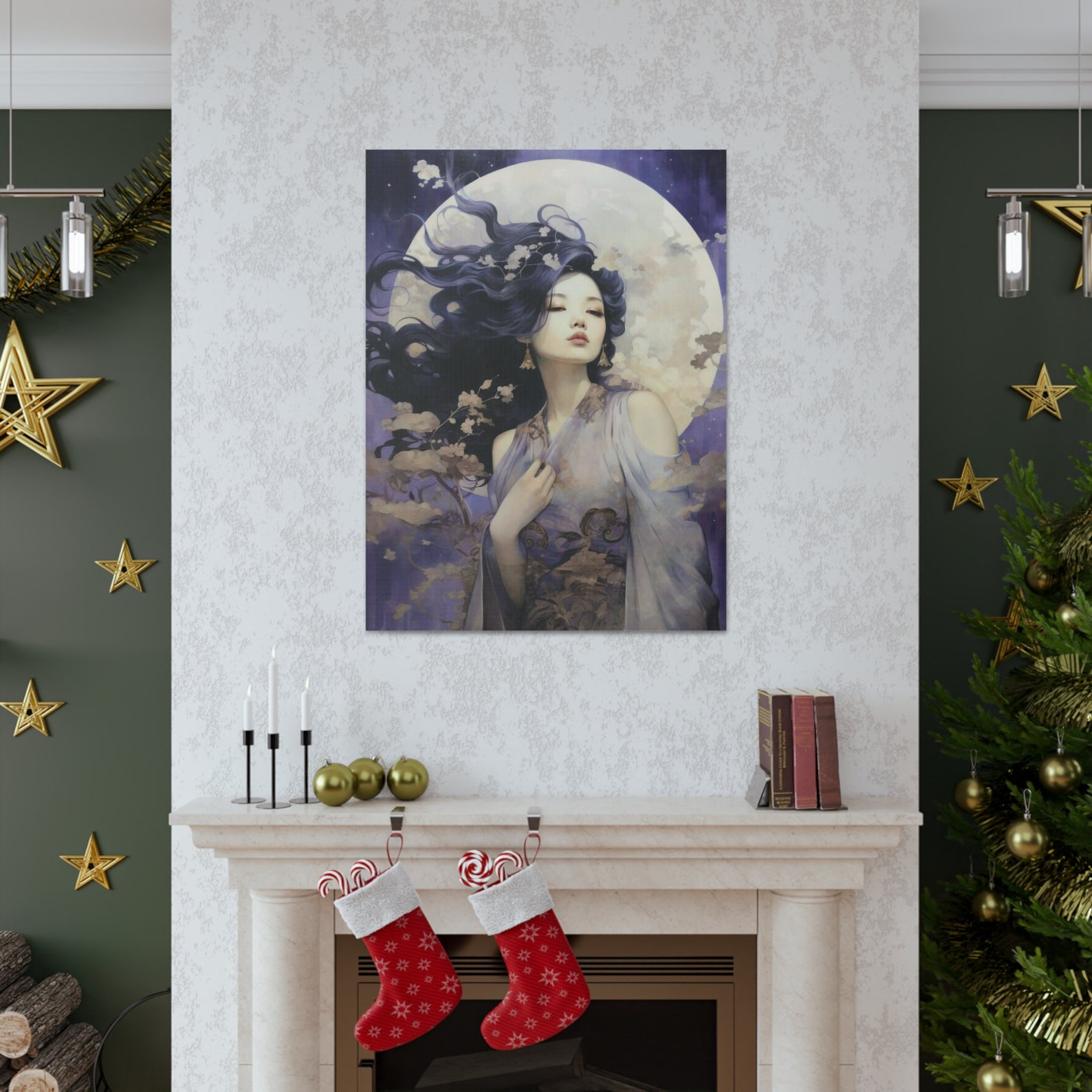 Japanese Geisha Wall Art Print Oriental Woman Artwork Geisha Girl Art ...