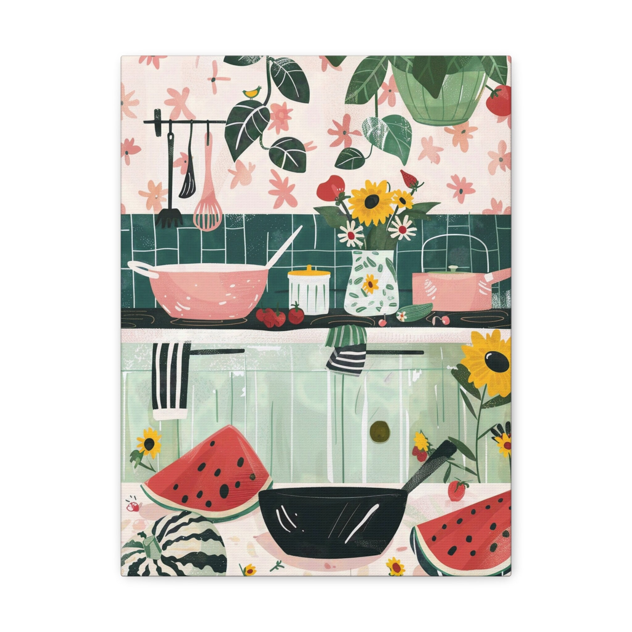 Kitchen Watercolor Print, Kitchen Wall Art, Food Art, Cooking Art Print ...