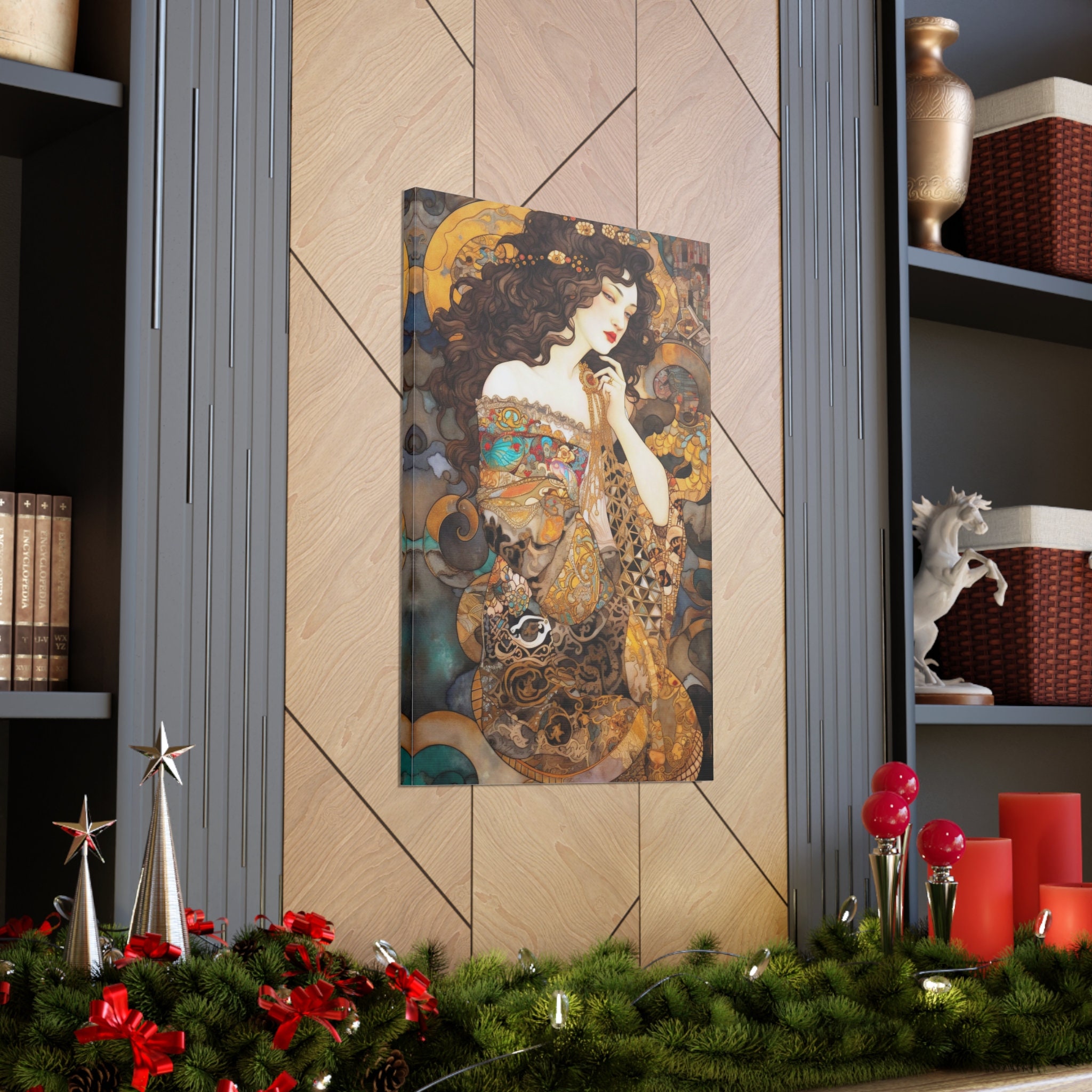 Gustav Klimt Portrait of a Woman Print Art Nouveau Wall Art Adele ...