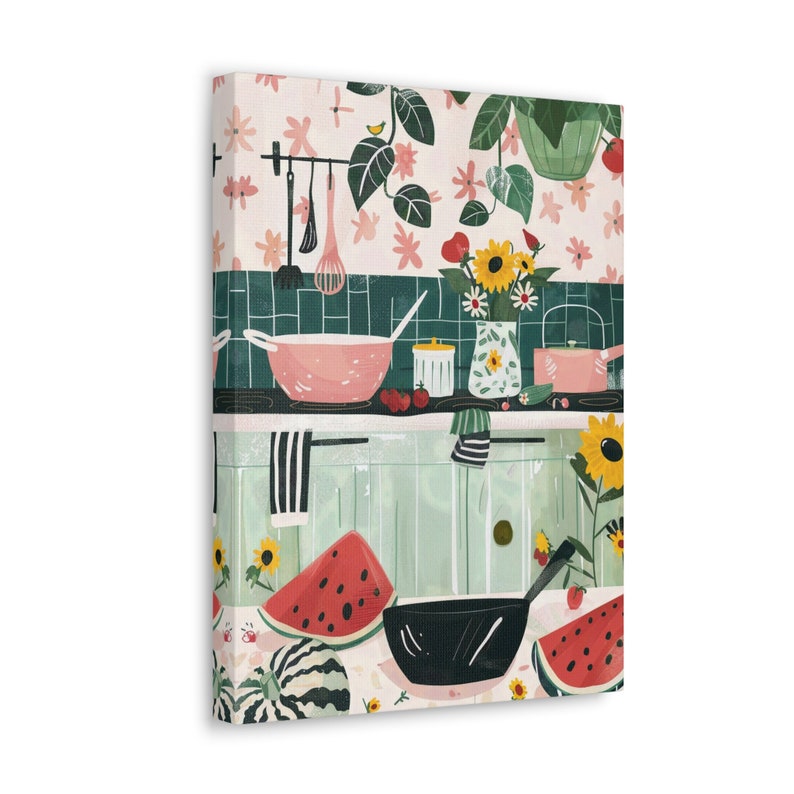 Kitchen Watercolor Print, Kitchen Wall Art, Food Art, Cooking Art Print ...