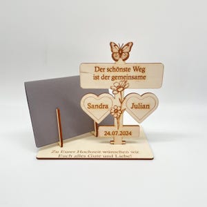 Geldgeschenk Hochzeit, Gutschein zur Hochzeit, Glückwünsche zur Hochzeit, Hochzeitsgeschenk, Gutschein Verpackung, Geld verschenken