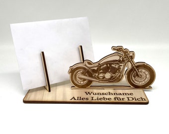 Laser Datei, SVG Datei, DXF Datei,"Motorrad", Lasercut Vorlagen, Laserschnitt, Geldgeschenk verpacken, Gutschein verpacken ,Chopper dfx svg