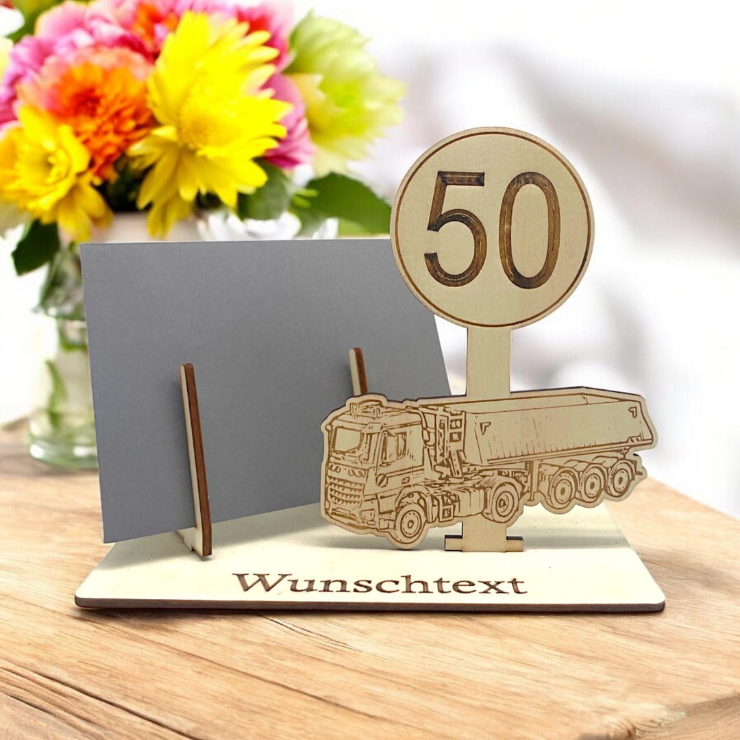 Gutschein Verpacken Zum 50 Geburtstag Lkw motiv Mit Zahlenschild gutschein-verpacken-zum-50-geburtstag-lkw-motiv-mit-zahlenschild