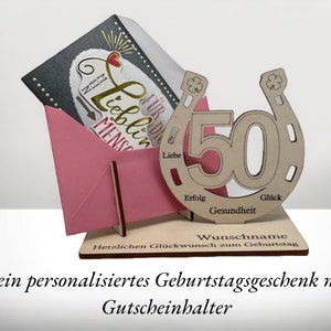 50. Geburtstag ,Gutscheinverpackung,Geburtstagsgeschenk Gutschein, Gutschein orginell verpackt,geldgeschenke verpacken,50 Geburtstag ,