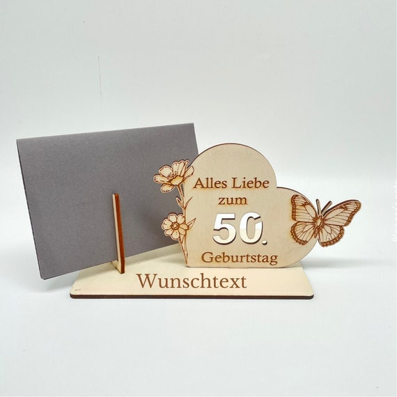 50 Geburtstag Geldgeschenk, Gutschein Verpackung, Geld verschenken, Glückwünsche zum Geburtstag, 50 Geburtstag Mann, 50 Geburtstag Frau