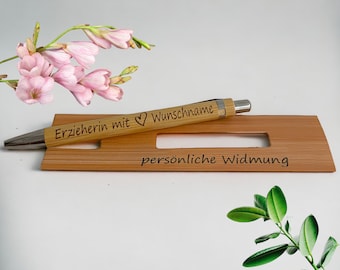 Kugelschreiber, personalisierte Kugelschreiber, Kugelschreiber mit Gravur, Geschenk Erzieherin, Abschiedsgeschenk Kita