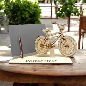 Gutscheinverpackung Fahrrad – Gutscheinhalter BMX aus Holz – Geldgeschenk für Radfahrer & Sportbegeisterte – Geschenkidee für Bike-Fans