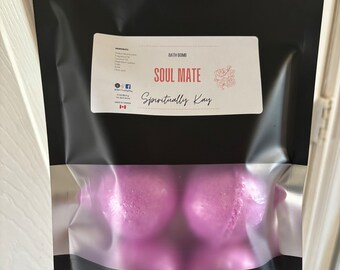 Soulmate Attraction Rose Infused Ritual Bath Bomb Spiritually Kay