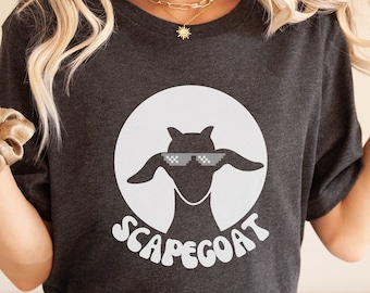 Camiseta de chivo expiatorio, regalo para granjeros, camiseta para amantes de las cabras, regalo para novio, camiseta de pastor de cabras de moda, camiseta de pastor, camiseta divertida con humor sobre cabras