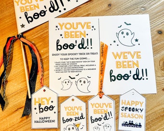You've Been Boo'd Printable Kit/ Halloween Printable Bundle // Boo Basket Downloadable