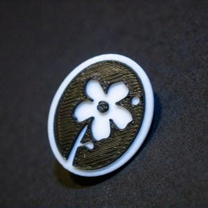3d Flower Pin