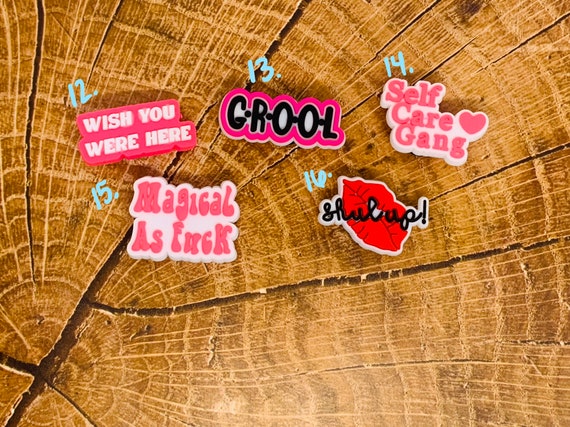 Mean Girls Croc Charms, Pink Croc Charms, Mean Girls Accessories
