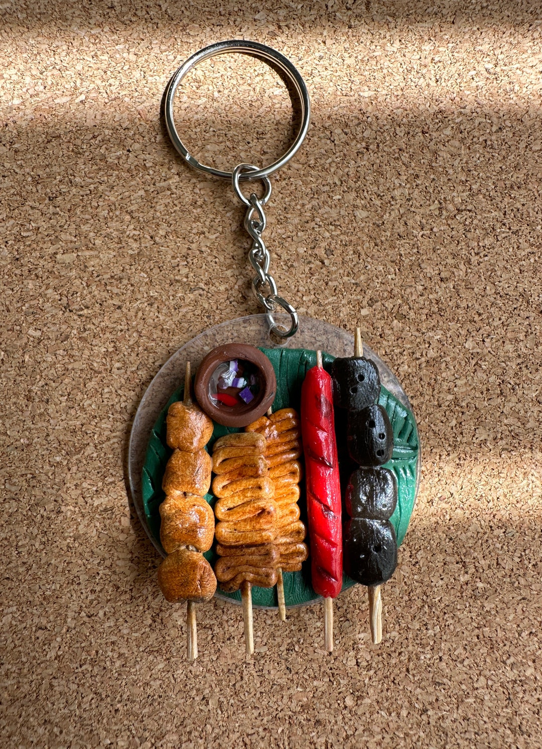 Filipino Streetfood Keychain With Disc Etsy