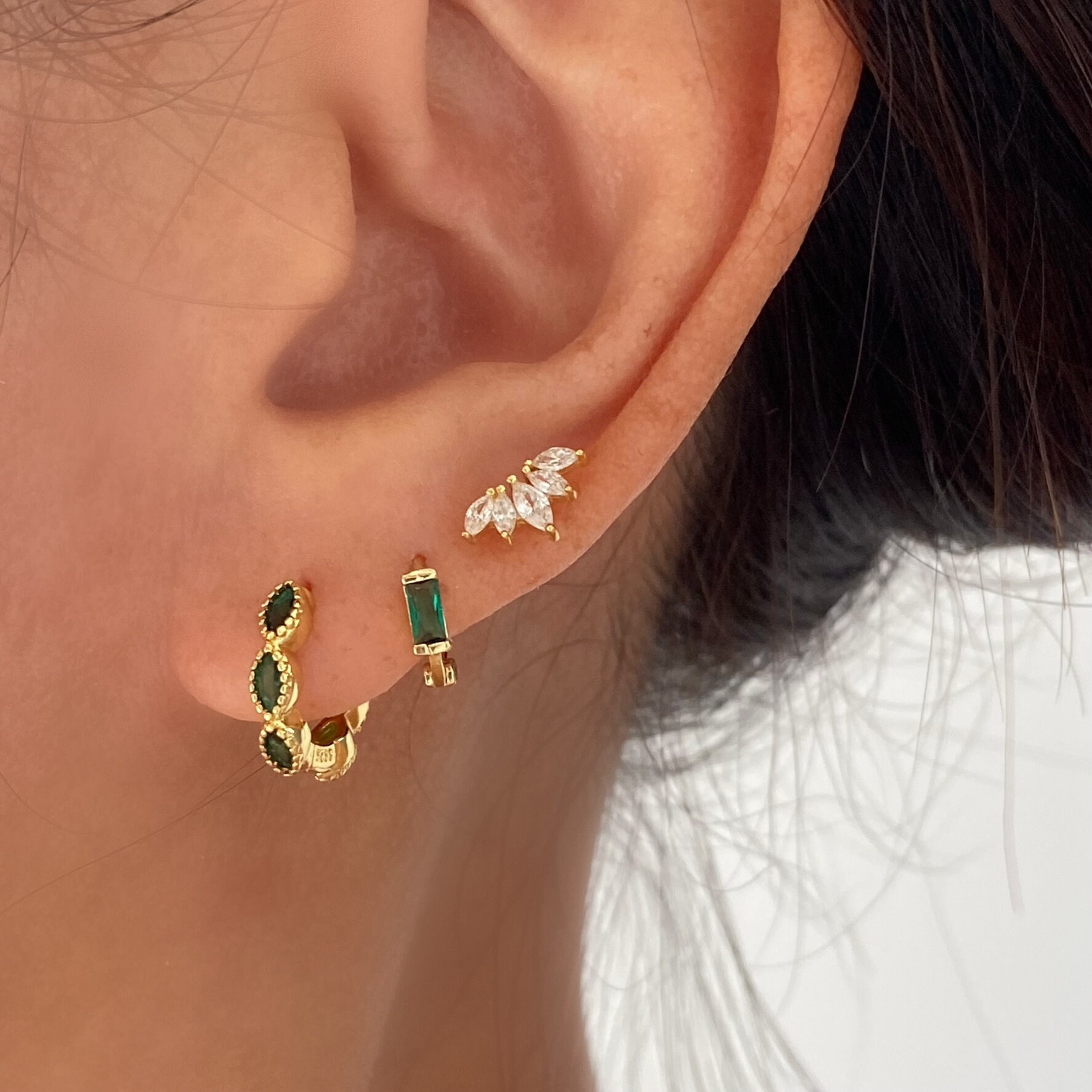 210pcs Gold Stainless Steel Earring Backings Earring Backs Pierced