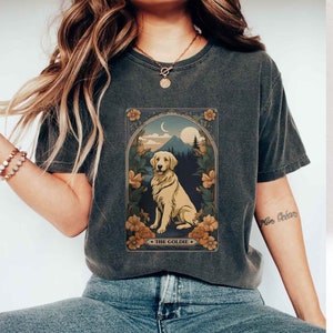 Golden Retriever Gift Tarot Card Golden Retriever Shirt Golden Mom Shirt Dog Lover Gift Golden Mom Tshirt Gift For Dog Lover Funny Dog Shirt
