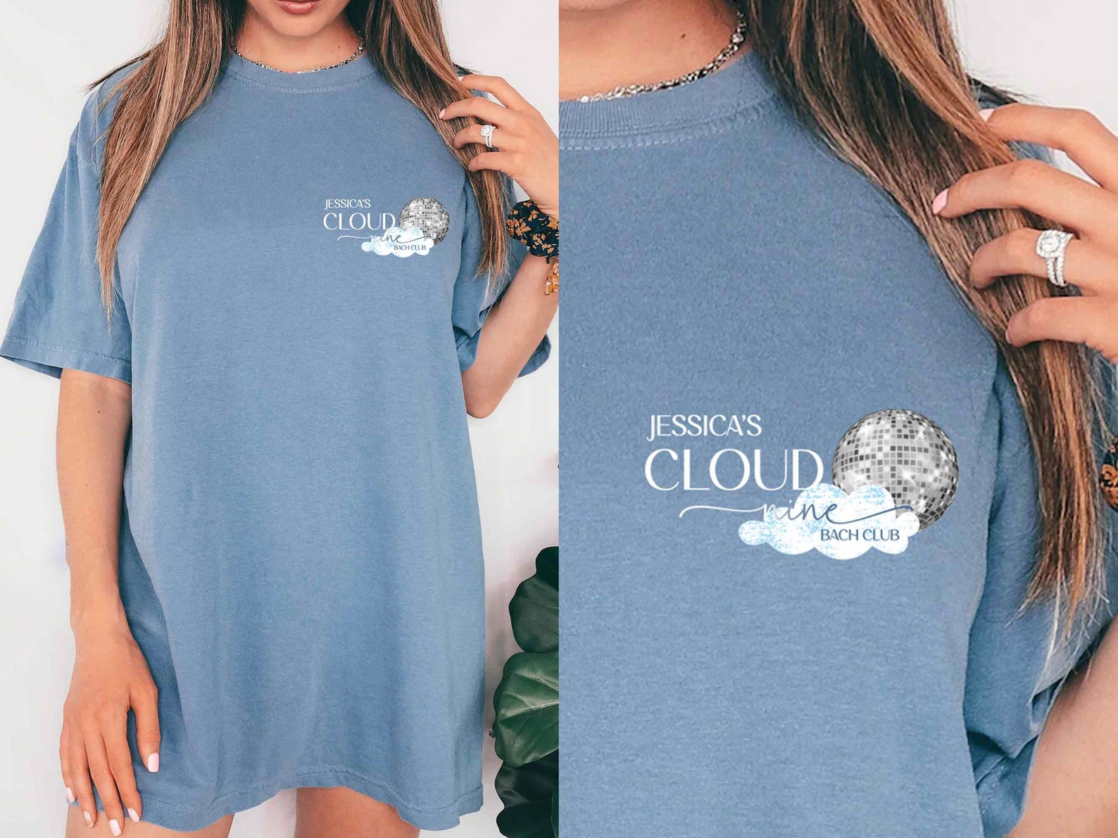 Custom on Cloud 9 Bachelorette Shirt Cloud Nine Bach Merch Gift Girls ...